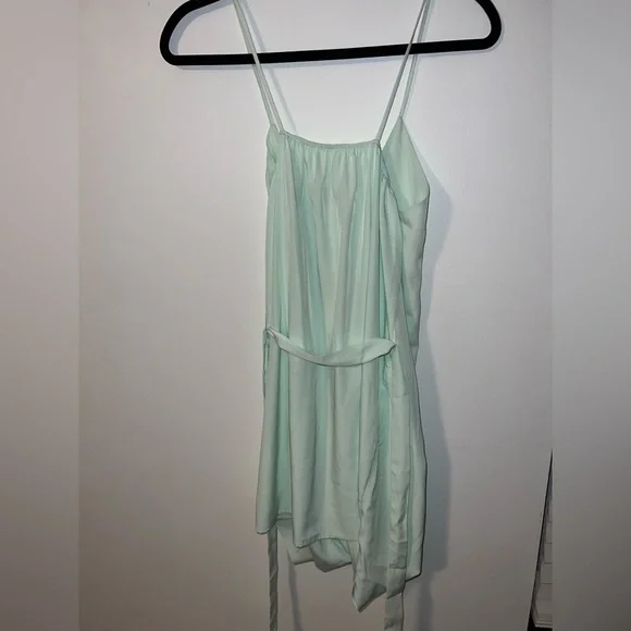 Assali Lavinia x REVOLVE Sleeveless Bow Mint Green V-Neck Mini Dress Large NWT - Picture 8 of 8